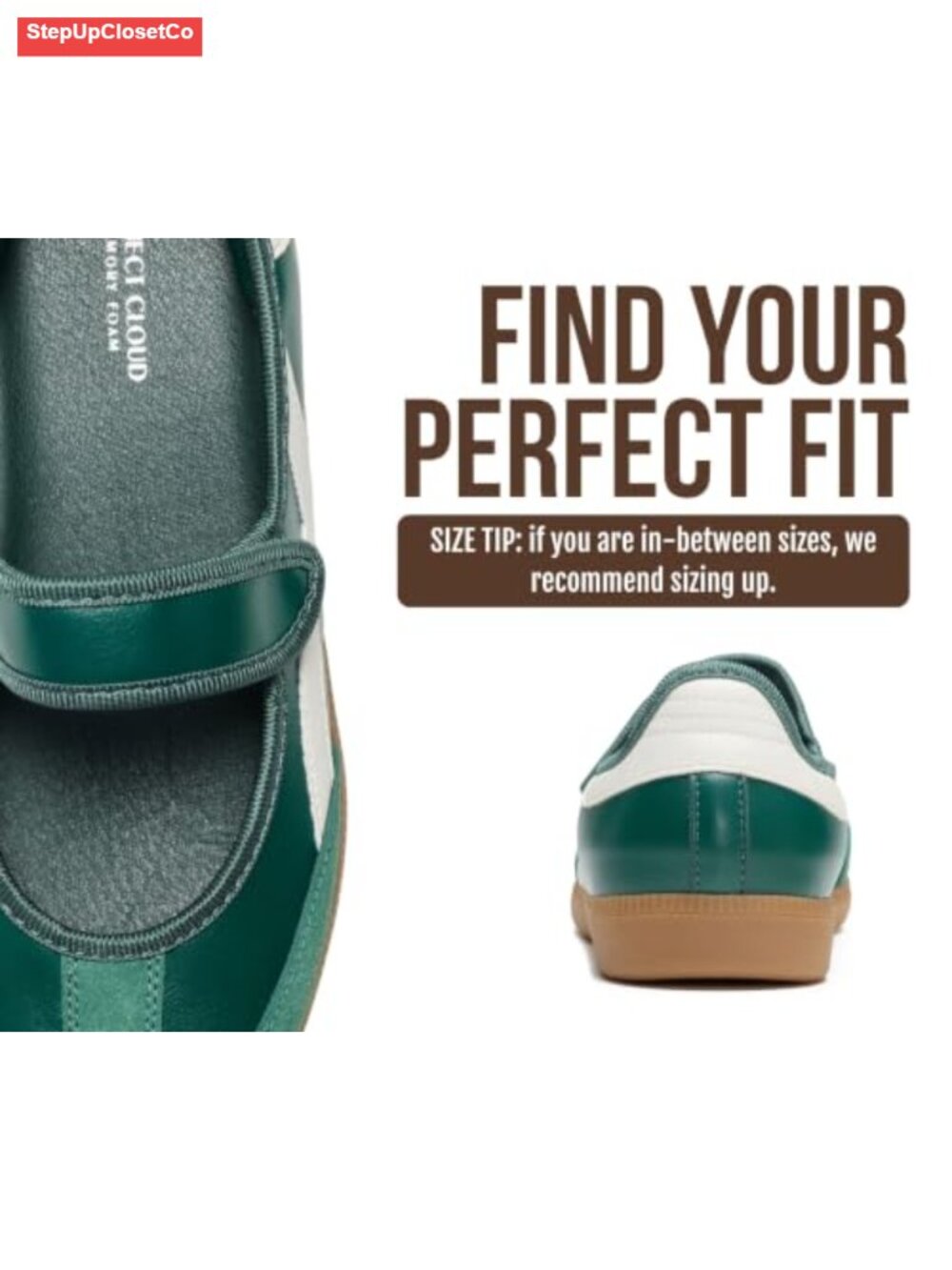 Mary Jane Fashion Sneakers with Memory Foam Insole Lightweight Non-Slip - Picture 4 of 6